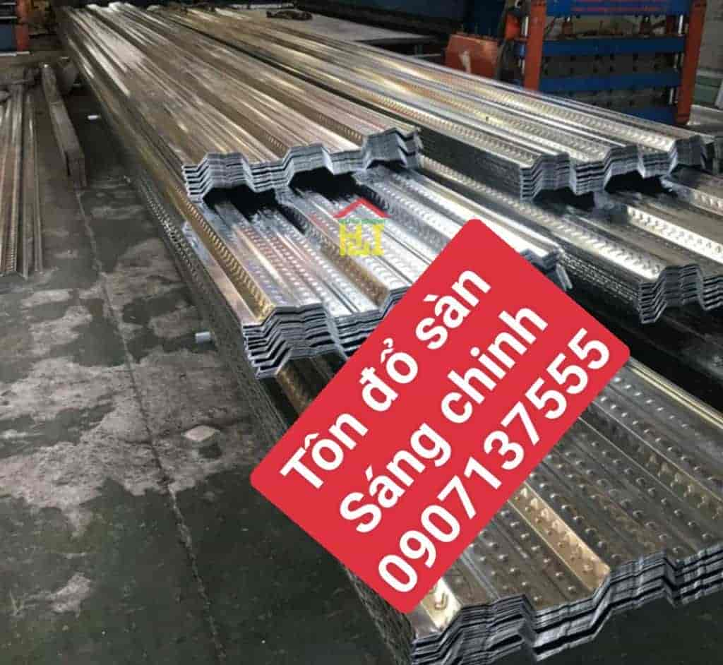 Tôn kẽm đổ sàn tại tonsandecking.vn